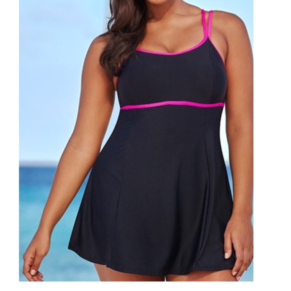 Double Strap Lingerie Swim Dress Swimsuits for all
